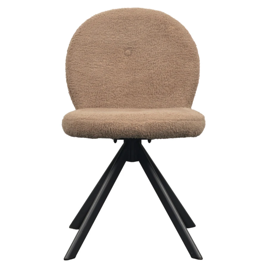 Otočná jídelní židle RODIA - hnědá/černá