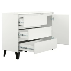 Komoda, bílá, BOGAN NEW 1D3S