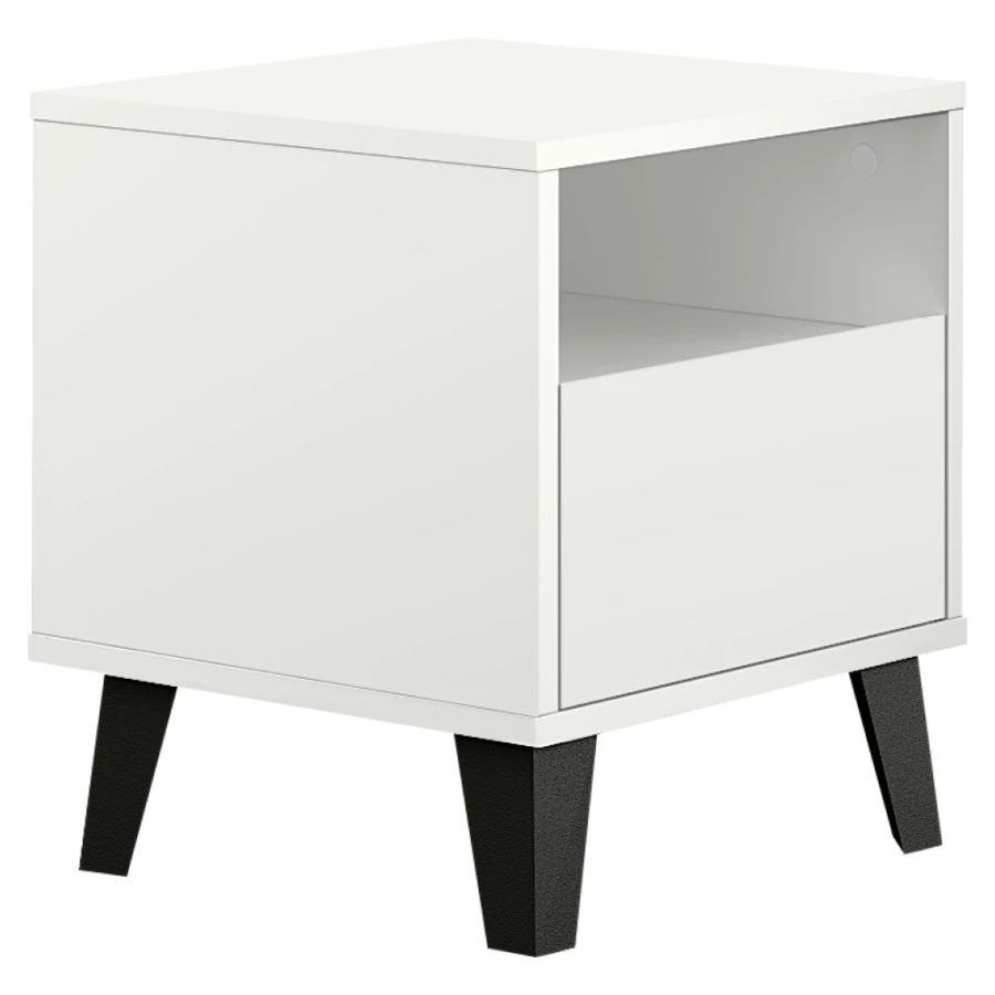 Noční stolek BOGAN NEW 1S - bílá