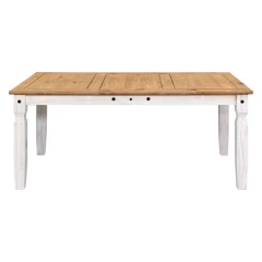 Jídelní stůl 178x92 CORONA - bílý vosk