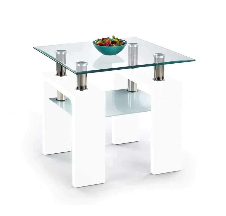 Halmar Konferenční stolek Diana H kwadrat, bílý lak