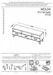 Televizní stolek MOLDA RTV-2 č.9