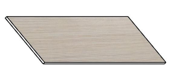 Levně Casarredo Kuchyňská pracovní deska 180 cm bílá borovice