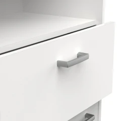 Vysoká skříňka 1+4 dveře + 1 zás. KORAL bílá