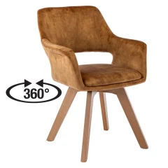 Jídelní židle LAMILA žlutooranžová