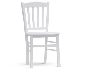 Dřevěná židle Veneta - bílá