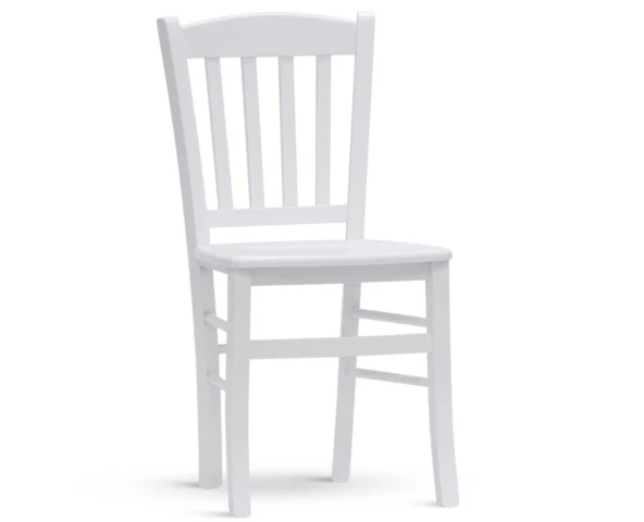 Dřevěná židle Veneta - bílá