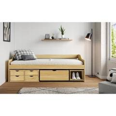 Jednolůžková postel se zásuvkami MAXIMA