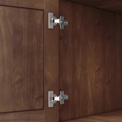 Příborník s nástavcem 3 dveře RUBI - tmavě hnědá