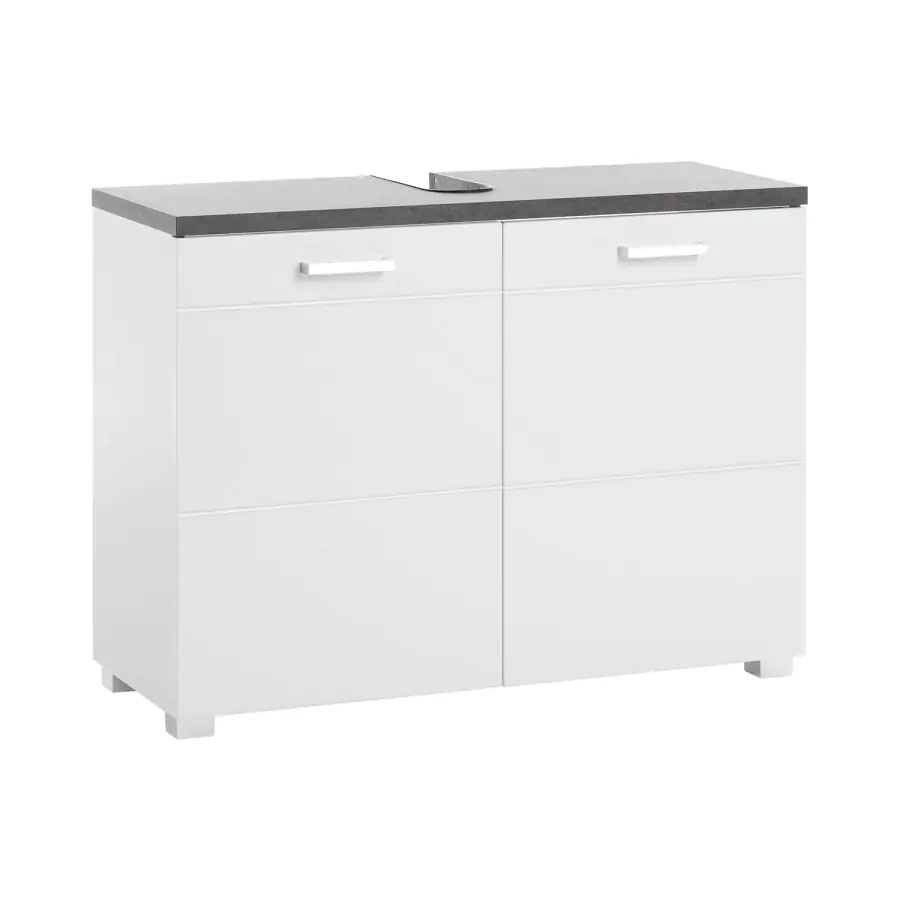 Idea Skříňka pod umyvadlo 2 dveře PRAYA 74 bílá/beton