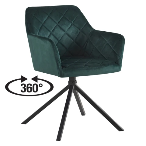 Otočná jídelní židle SINES - zelená