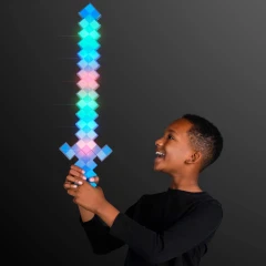 Svítící diamantový meč se zvuky Minecraft OPBH2302