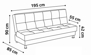 Pohovka Dream III B - zelená č.3