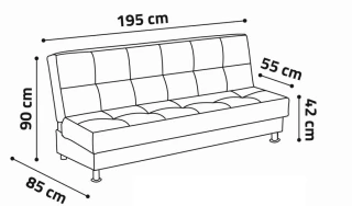 Pohovka Dream XI modro-šedá č.6