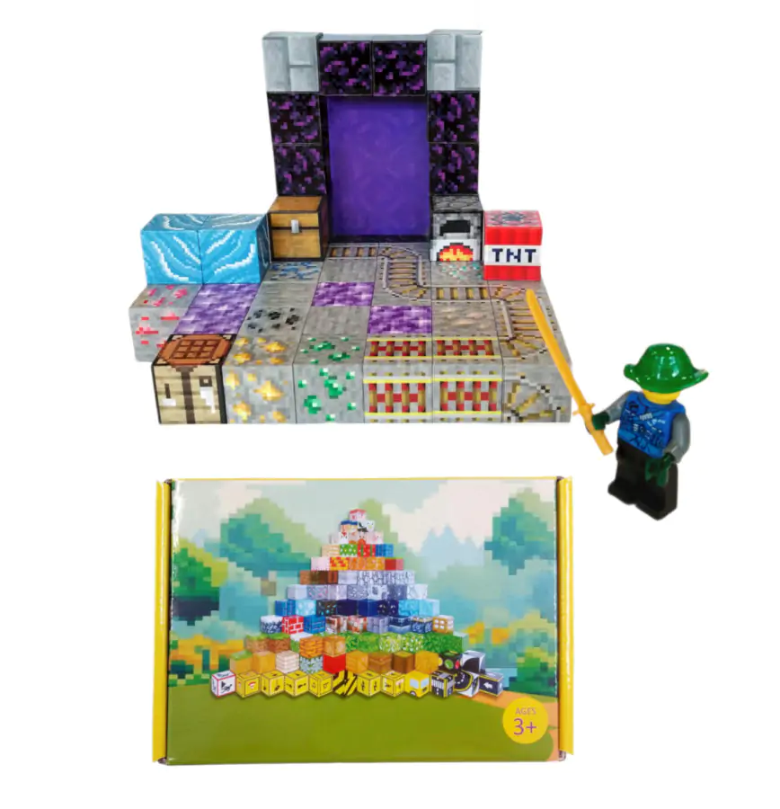 Toybit Magnetická stavebnice Minecraft Portál MSTB2321