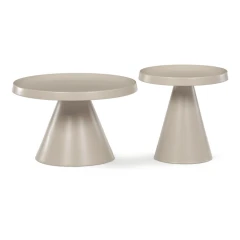 Konferenční stolek 69x69x44cm, kov, kašmír, CT-F4112 CSM