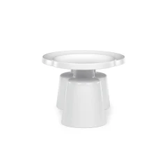 Konferenční stolek 69x69x43cm, kov, bílá, CT-F4114 WT