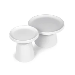 Konferenční stolek 69x69x43cm, kov, bílá, CT-F4114 WT