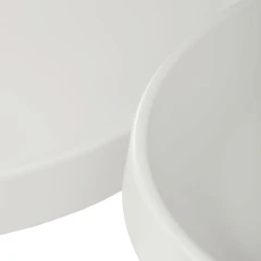 Konferenční stolek 69x69x43cm, kov, bílá, CT-F4114 WT