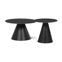 Konferenční stolek 70x70x41cm, keramika, mramor, CT-F4118 BK