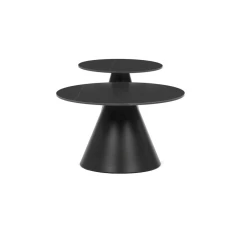 Konferenční stolek 70x70x41cm, keramika, mramor, CT-F4118 BK