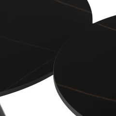 Konferenční stolek 70x70x41cm, keramika, mramor, CT-F4118 BK