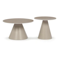 Konferenční stolek 70x70x41cm, keramika, travertin, CT-F4118 TRV