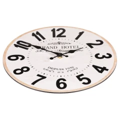 Hodiny nástěnné - pr. 34 cm, MDF, grand hotel