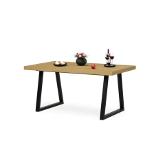 Jídelní stůl rozkládací 160-240x90 cm, lamino, dub, HT-R5624 OAK