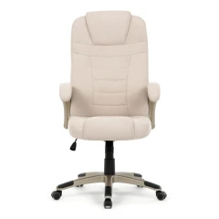 Kancelářské křeslo, houpací mechanismus, béžová látka, KA-C713 CRM2
