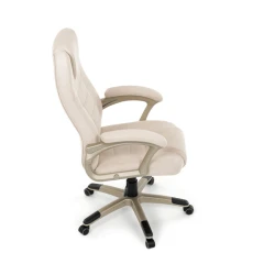 Kancelářské křeslo, houpací mechanismus, béžová látka, KA-C713 CRM2