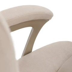 Kancelářské křeslo, houpací mechanismus, béžová látka, KA-C713 CRM2
