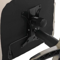 Kancelářské křeslo, houpací mechanismus, béžová látka, KA-C713 CRM2