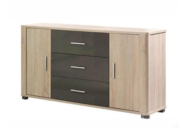 Komoda Filemon R4 sonoma/grafit lesk