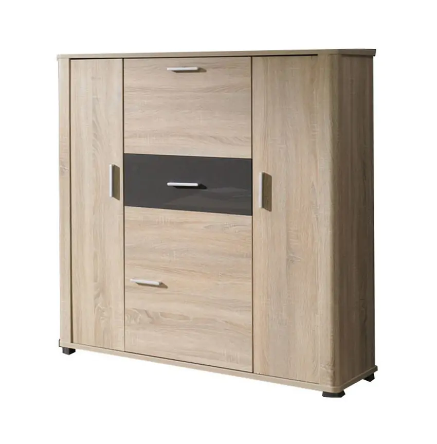 Falco Skříňka s barem Filemon R3 sonoma/grafit lesk