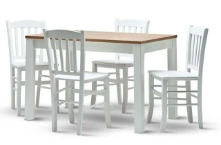 Dřevěná židle Veneta - bílá