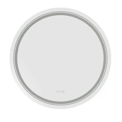 DOVER 60 lustro ścienne łazienkowe, srebrny (1p=1szt)