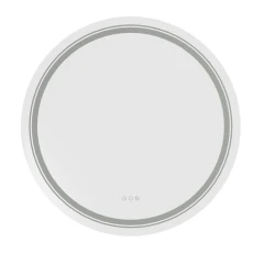 DOVER 60 lustro ścienne łazienkowe, srebrny (1p=1szt)