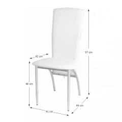 Jídelní židle FINA - bílá č.9