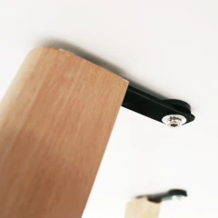 Jídelní stůl, bílá/přírodní, 80x80 cm, DEJAN 3 NEW