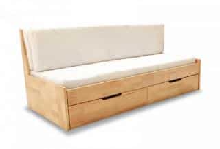Dřevěná rozkládací postel Duette A buk