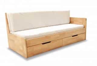 Dřevěná rozkládací postel Duette B buk
