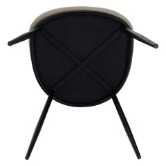 Jídelní židle, béžovohnědá/dřevo natural/černá, VUDIA