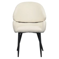 Jídelní židle, bílá/černá, SANAKO TYP 1