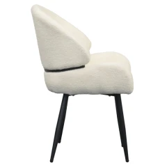 Jídelní židle, bílá/černá, SANAKO TYP 1