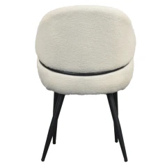 Jídelní židle, bílá/černá, SANAKO TYP 1