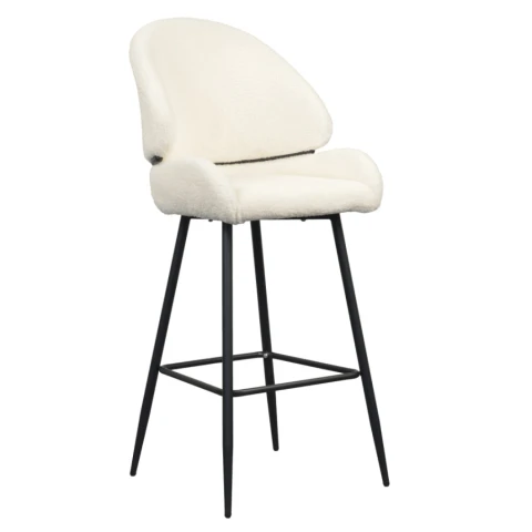 Barová židle SANAKO TYP 2 - bílá/černá