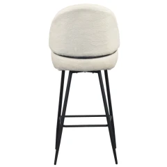 Barová židle, bílá/černá, SANAKO TYP 2