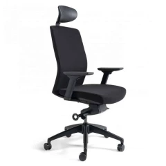 Kancelářská židle J2 SP černý plast - černá 201