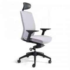 Kancelářská židle J2 SP černý plast - šedá 206